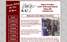 Sidney Feed Barn pet food & supplies